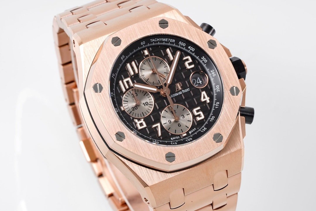 Audemars Piguet ceiling 1:1 replica watch, APF offshore replica watch, front view