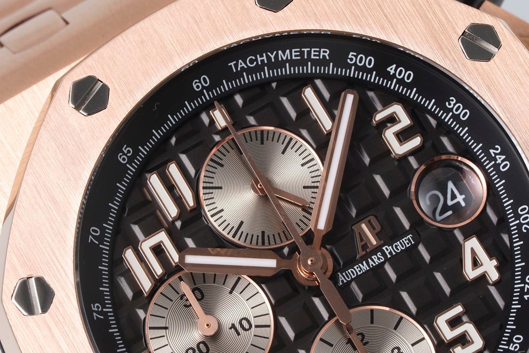 Audemars Piguet ceiling 1:1 replica watch, APF offshore replica watch, front view