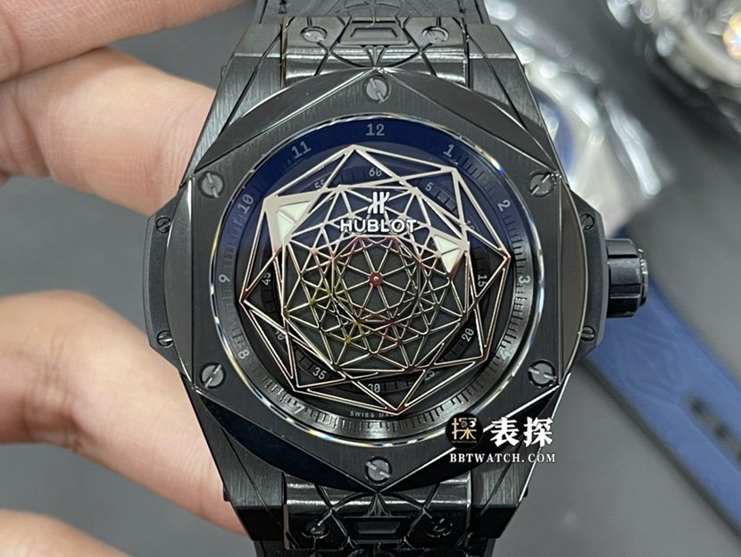 Hublot Big Bang MXM18 Titan 1:1 Replik, schwarzes Zifferblatt mit gummiertem Schnellverschlussarmband von WWF — luxury replica watch guide | Watch Replica Expert