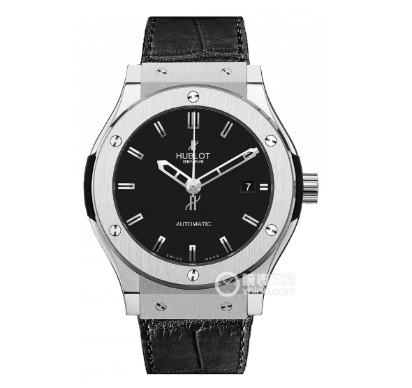APS Classic Fusion Hublot 1:1 Replica Watches Satin Black Sunburst Dial Rubber Model 565.NX.1470.RX