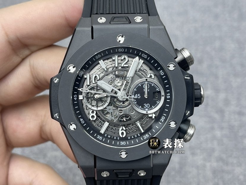 ZF Hublot Big Bang 1:1 Replik mit farbiger Keramik, mattschwarzes skelettiertes Zifferblatt aus Gummi 421.CI.1170.RX — luxury replica watch guide | Watch Replica Expert