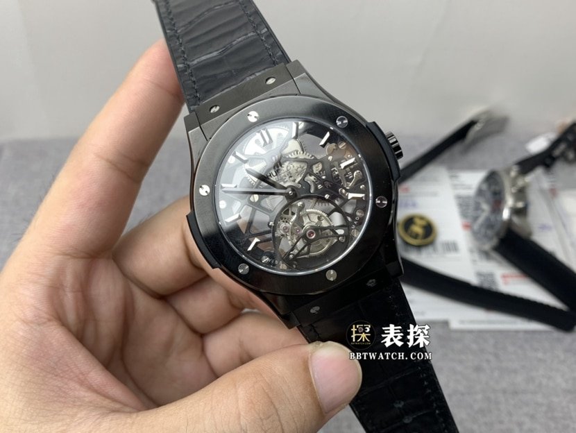Réplica JB Hublot Classic Fusion Real Tourbillon: Borracha Esqueletizada Modelo 505.CM.0140.LR — luxury replica watch guide | Watch Replica Expert