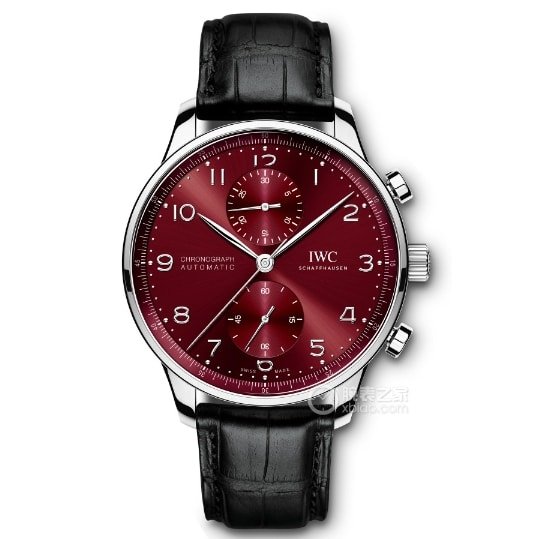 AZ Portugal Universal 1:1 Replica Watches Burgundy Red Panda Plate Belt Model IW371616