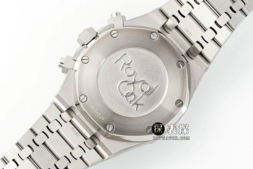 IPFRoyal OakAudemars Piguet1:1replica watch silver panda plate steel bracelet model 26331ST.OO.1220ST.03caseback live photo