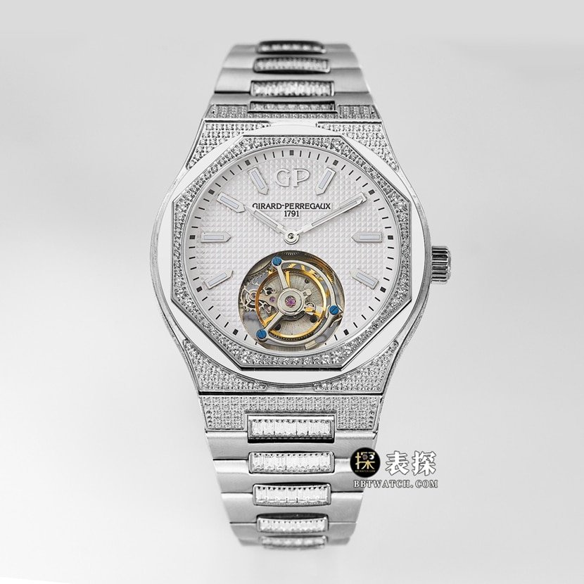 MTF Laurel Girard-Perregaux Top Replica Tourbillon Relógio Mecânico Prata Diamantes Pulseira de Aço — detailed review and buying guide | Watch Replica Expert