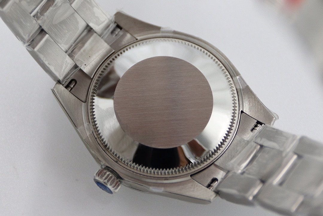 EW Oyster Perpetual Rolex1:1replica watch candy pink plate 31MMsteel bracelet model m277200-0009caseback live photo