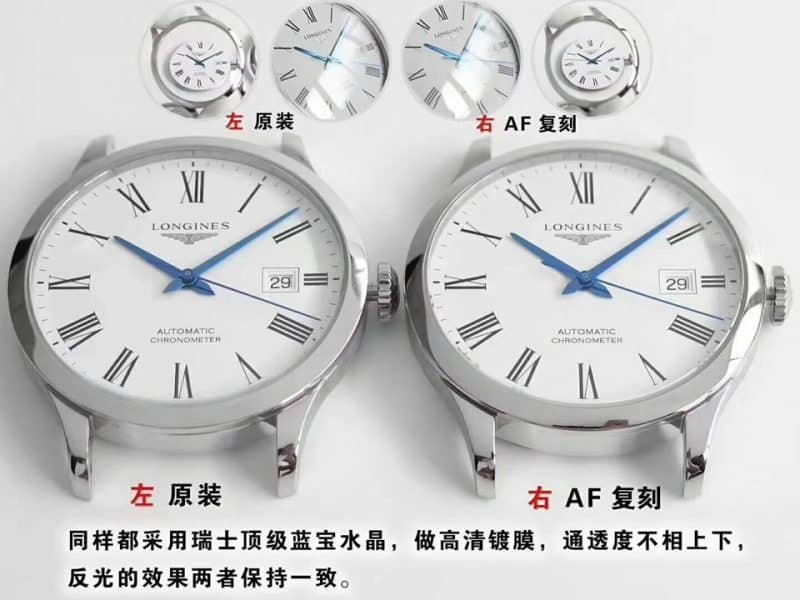 AF Longines founder L2.821.4.11.6replica watch genuine and fake evaluation dialdetail shots