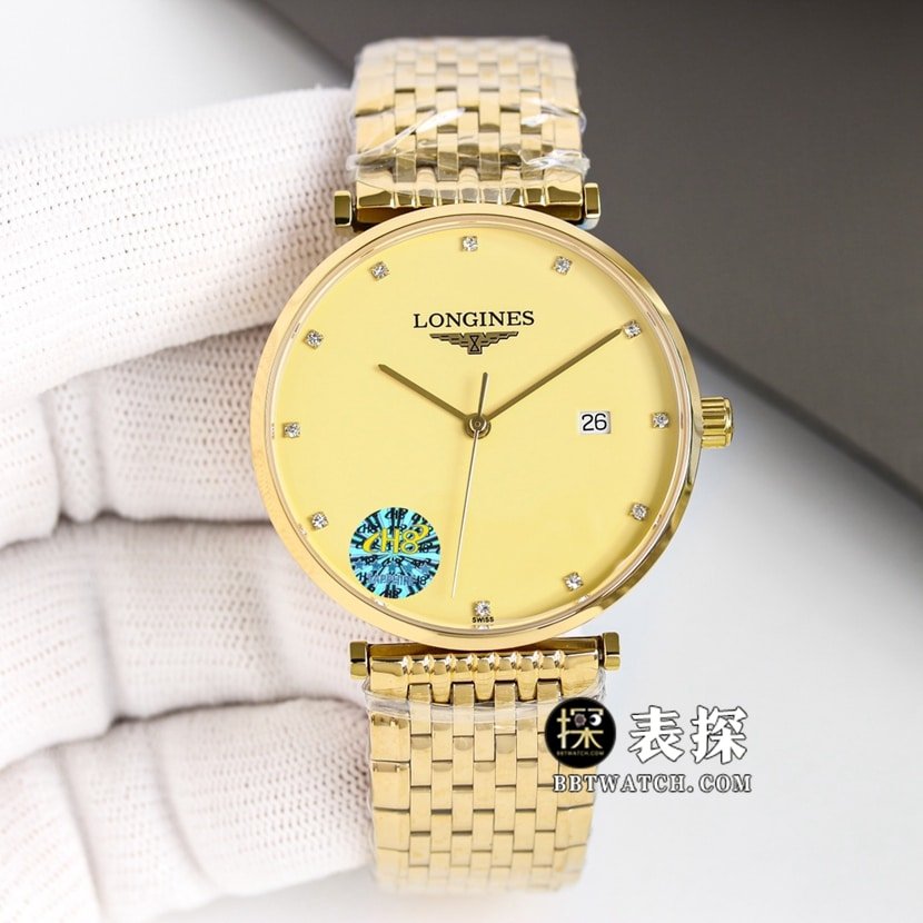 Longines Grande Classique 1:1 Replik, Champagnergold Zifferblatt ETA2824 Stahluhr für Herren — luxury replica watch guide | Watch Replica Expert