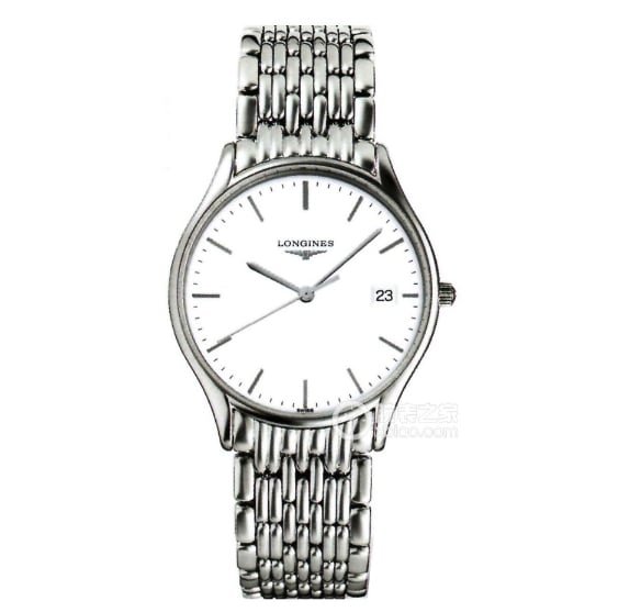 Gala Longines 1:1 Replica Watches Men's White Plate Steel Strap Model L4.918.4.11.6