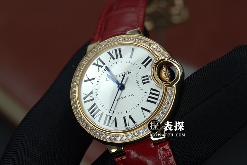 Cartier ceiling replica watch, K3 blue balloon replica watch, front live photo