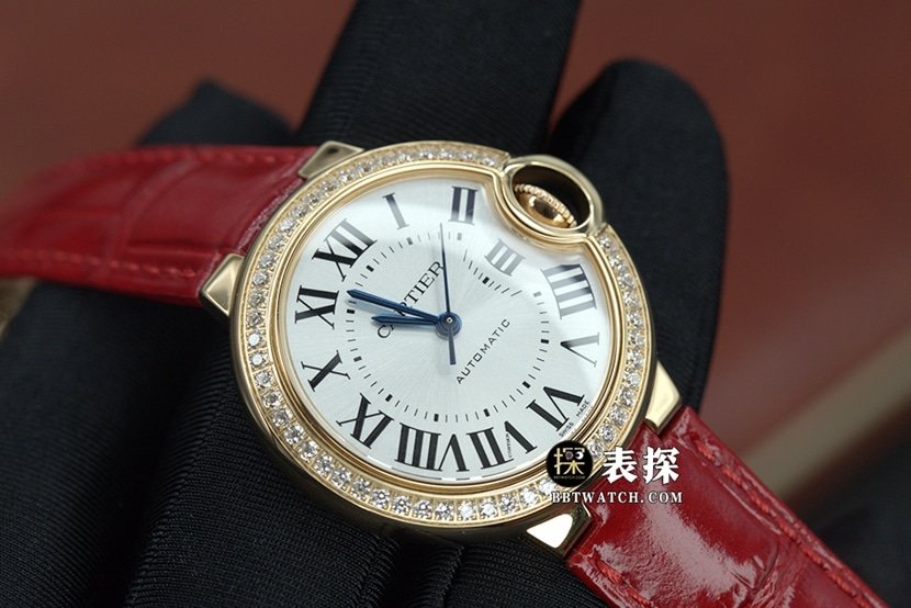 Cartier ceiling replica watch, K3 blue balloon replica watch, front live photo