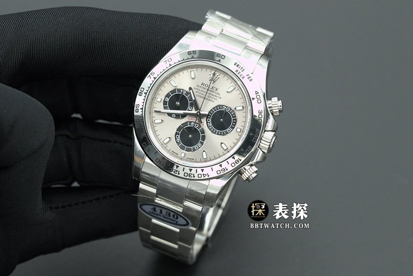 N FactoryDaytonaRolex1:1replica watchlumechronograph stainless steel plate steel bracelet model m126509-0003front live photo