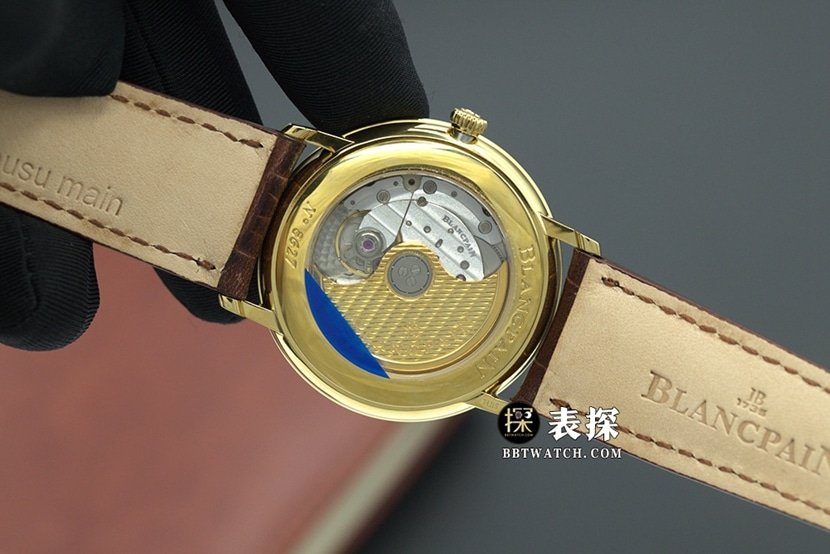 APS factory classic Blancpain1:1replica watch egg white dialleather strap caseback live photo
