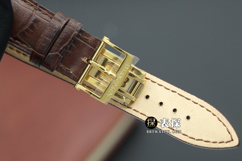 APS factory classic Blancpain1:1replica watch egg white dialleather strap model clasplive photos