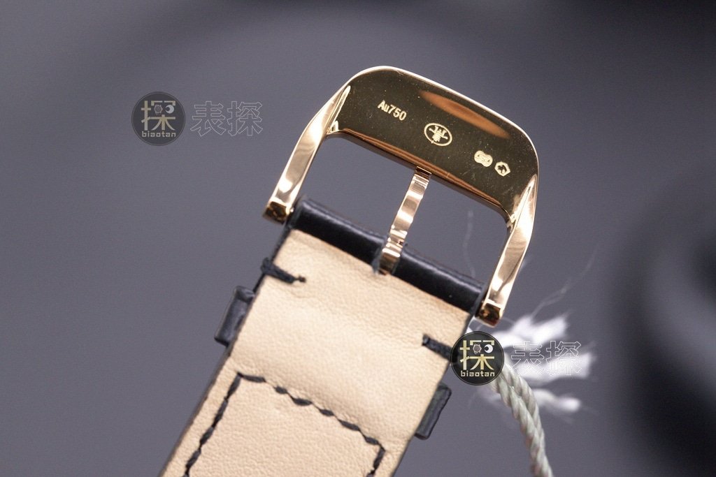 APS factory master Jaeger-LeCoultre1:1replica watch eggshell yellow plate rose goldmoon phaseleather strap model 1362511clasp picture