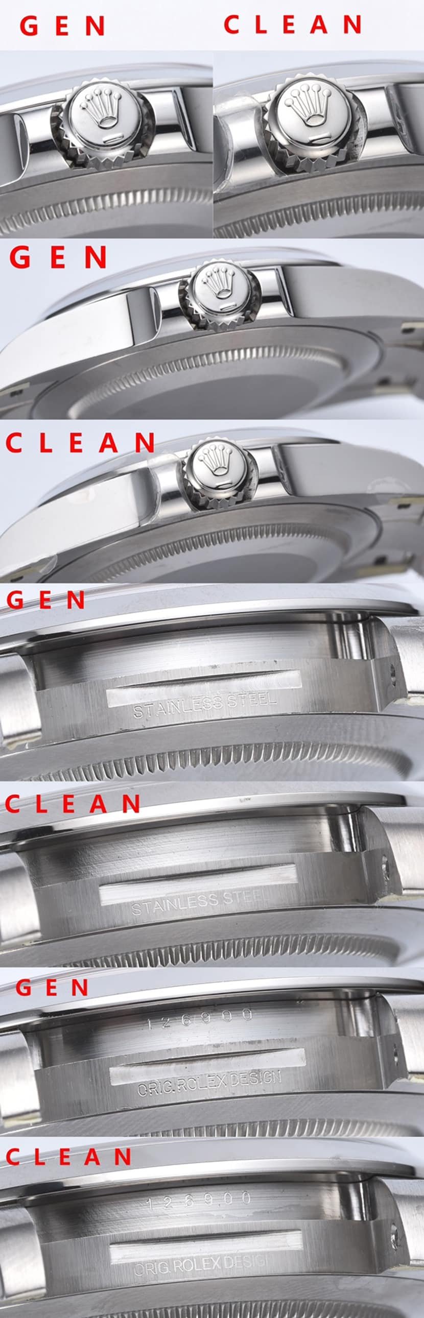 C factory overlord Rolex 1:1 replica watch M126900-0001 comparison genuine review side live photo