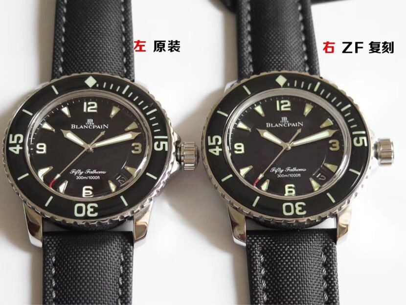 ZF Blancpain Fifty Fathoms 5015-1130-52A: Masterpiece Authenticity Battle with Sapphire Crystal Comparison — luxury replica watch guide | Watch Replica Expert