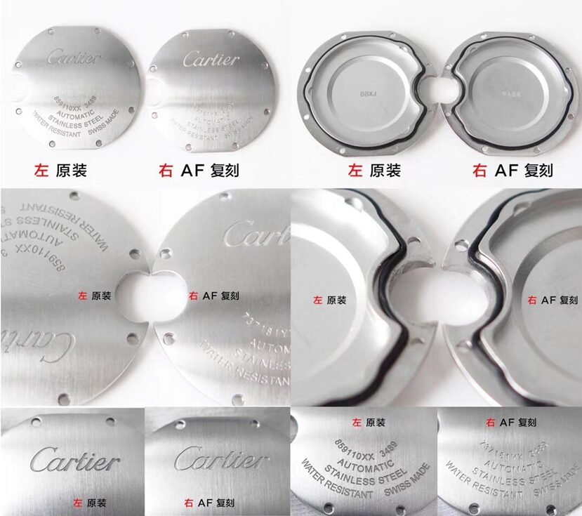 AF Factory blue balloon Cartier1:1replica watch WSBB0022 comparison Genuine review back comparison picture