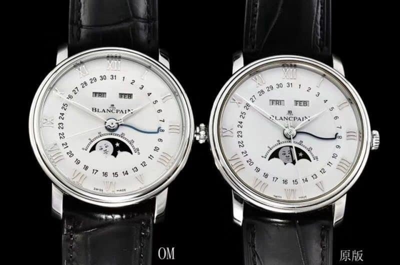 Blancpain Villeret Classic 6639 by OM Factory: Genuine vs Top Replica, Rough Outline Fifty Fathoms Comparison Review — luxury replica watch guide | Watch Replica Expert