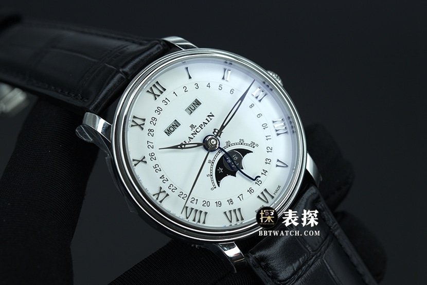OM factory Blancpain Blancpain Villeret men's 1:1 Super Clone moon phase classic white dial 6654-1127 6654-1127-55B real video — detailed review and buying guide | Watch Replica Expert