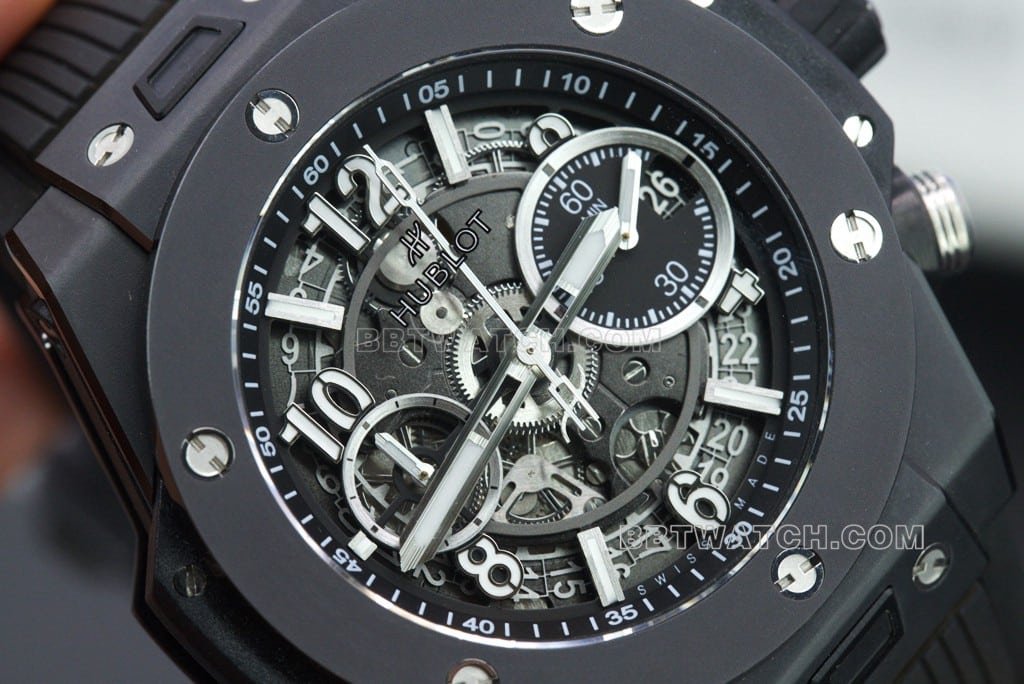 bbfHublot Big Bang 1:1 top-tier replica watch hollow details