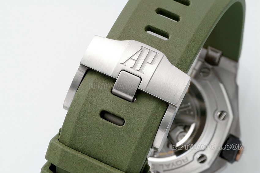 APS factory Audemars PiguetRoyal Oak offshore super clone avocado rubber model 15720ST.OO.A052CA.01braceletlive photos