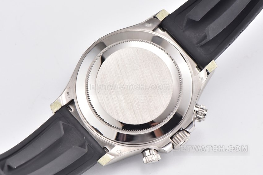 C Factory Rolex Daytonatop-tier replicablack dial rubber model m116519ln-0025caseback live photo