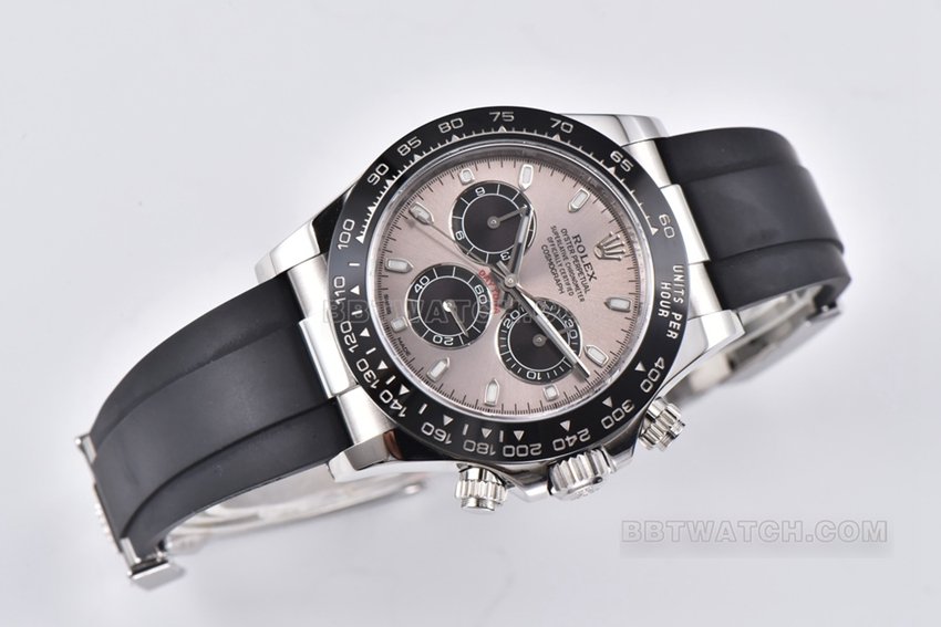 Factory C Rolex Daytona super clone cement gray rubber model M116519ln-0027 front live photo