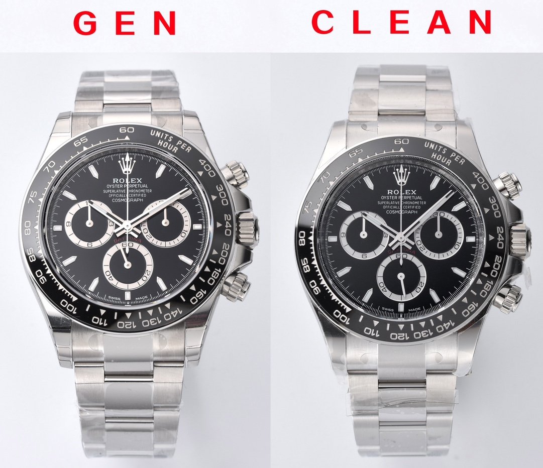 Rolex C Factory Black Ditonera 126500 Réel ou réplique : analyse de la luminescence du cadran et de la luminosité des bords — luxury replica watch guide | Watch Replica Expert