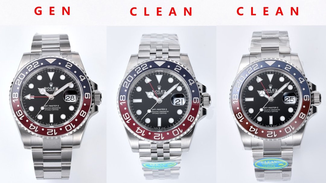 C Factory GMT-Master Lunette rouge et bleue Comparaison des vraies et fausses montres Rolex Top Replica Watches — luxury replica watch guide | Watch Replica Expert