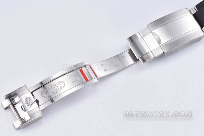 Factory C Rolex Daytona super clone Red Devil rubber strap model 116519-0104clasplive photos