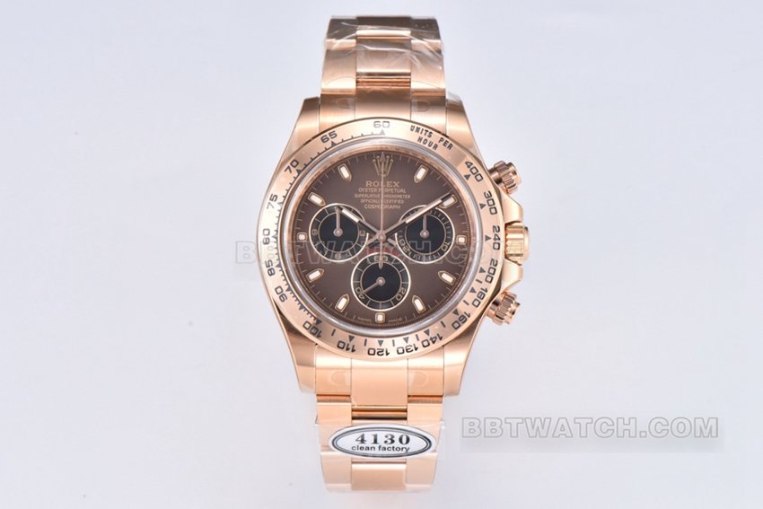 Réplica Rolex Daytona m116505-0013: Clean Factory Rose Gold Ditonner com mostrador café e pulseira de aço — detailed review and buying guide | Watch Replica Expert