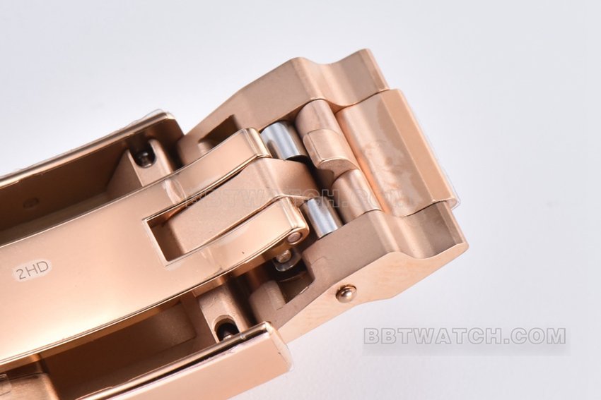 C factory Rolex Daytona top replica pink brown disk rose gold steel strap models m116505-0013 buckle actual photo