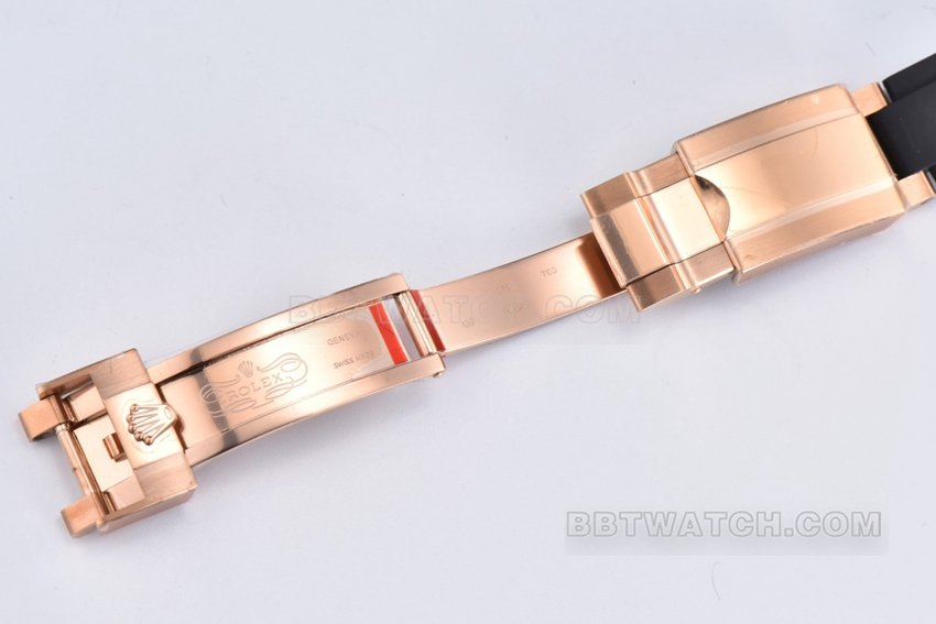 Factory C Rolex Daytona1:1super clone brown plate rose rubber model M116515LN-0041clasplive photos