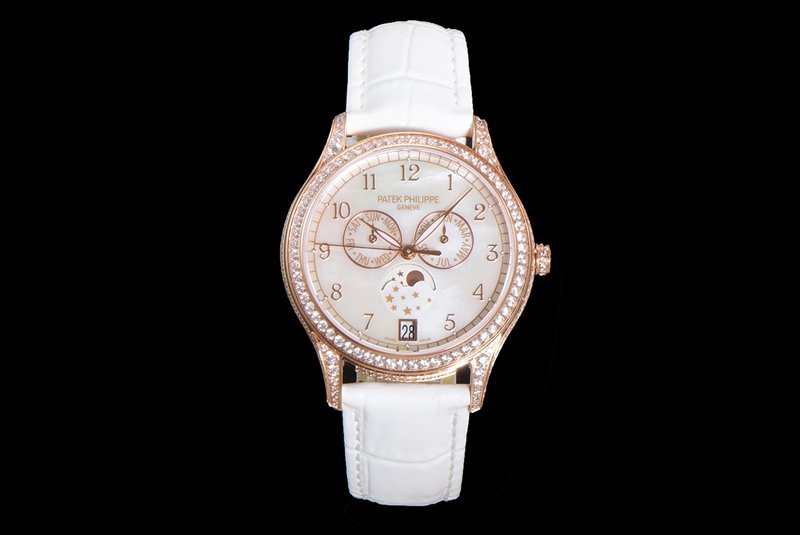 N1Patek Philippe montre à fonction complexe 1:1super clone bracelet en cuir mécanique en nacre blanche modèle 4948R — luxury replica watch guide | Watch Replica Expert