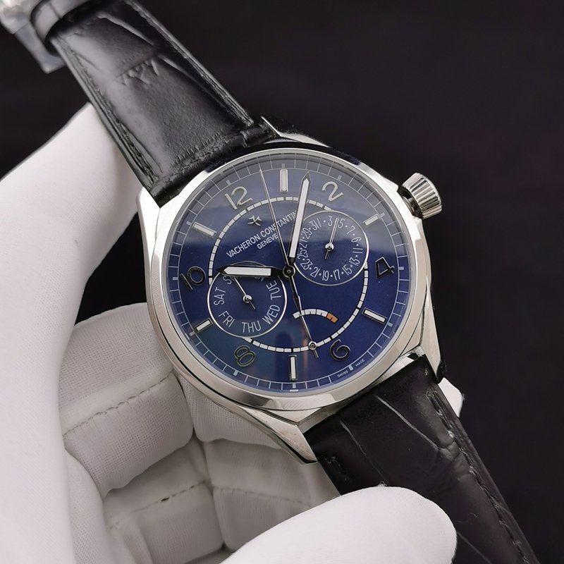 Vacheron Constantin VC Vacheron Constantin FiftyFour “54” Ultra A Réplica 40 mm Esfera azul Movimiento automático Correa de cuero Modelo 4400E — luxury replica watch guide | Watch Replica Expert