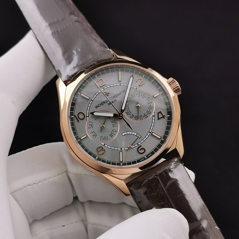 TW Factory Vacheron Constantin Wu Luzhi 4400E Reloj automático clon superior 1:1, esfera gris, caja de oro rosa — luxury replica watch guide | Watch Replica Expert