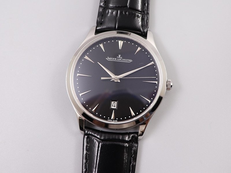 Jaeger-LeCoultre Master Ultra Thin 1288420: TW Factory's Black Dial Strap Clone with 316L Steel Case — detailed review and buying guide | Watch Replica Expert