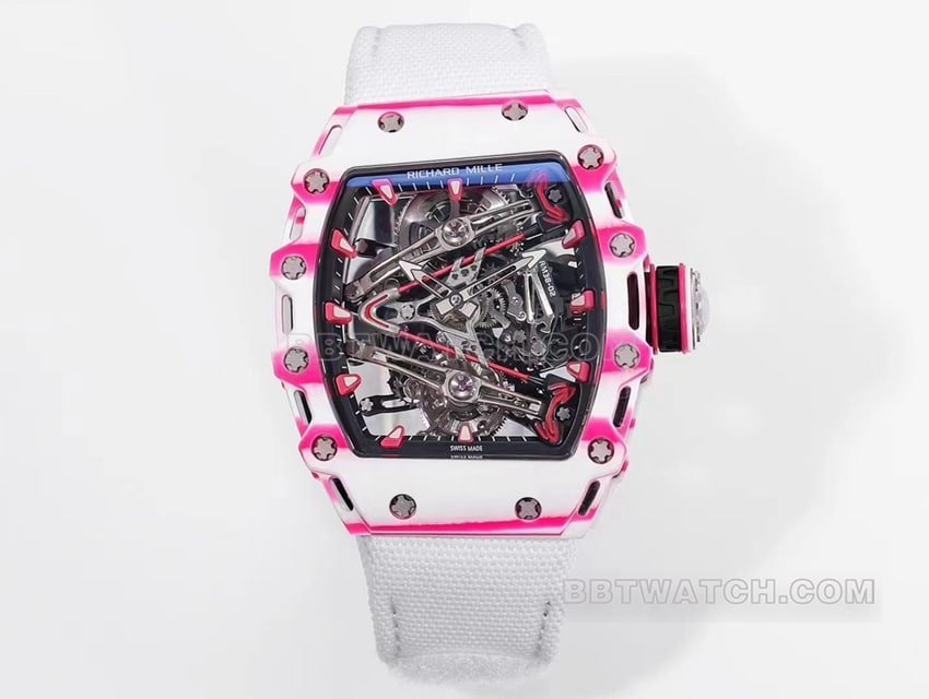 Richard Mille RM 38-02 Tourbillon Top 1:1 Clone pour homme - Montre mécanique à cadran squelette en tissu blanc — detailed review and buying guide | Watch Replica Expert