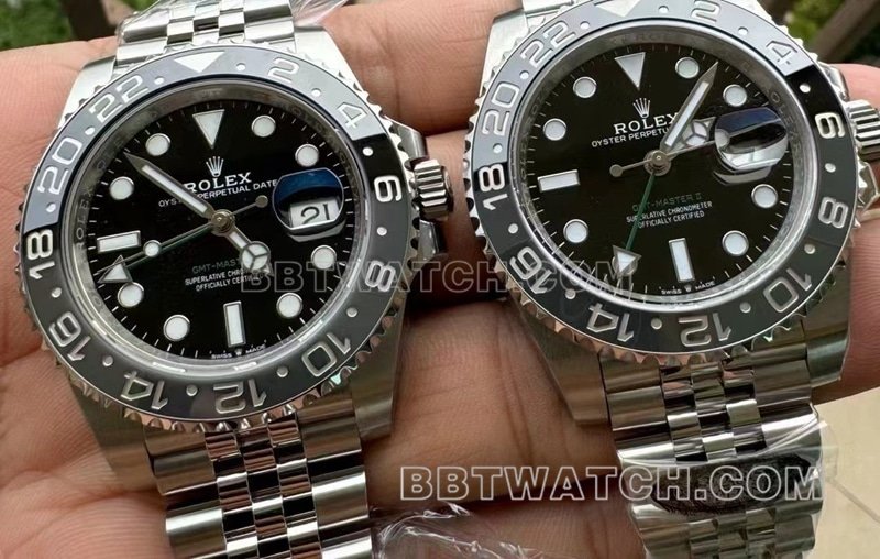 Réplique du GMT-Master II 126710 à lunette en céramique noire et grise de Clean Factory — lumineuse, résistante à l'eau avec authentique mouvement 3285 modèle 2024 — luxury replica watch guide | Watch Replica Expert